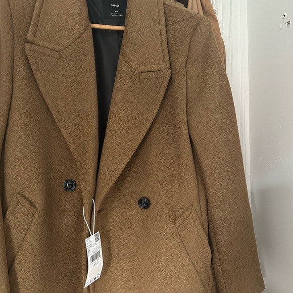 Mango Double Breasted Wool Blend Coat NWT - Picture 8 of 8